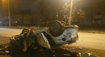 П’яны вясковец на ўгнанай машыне перавярнуўся разам з цяжарнай жонкай пад Быхавам
