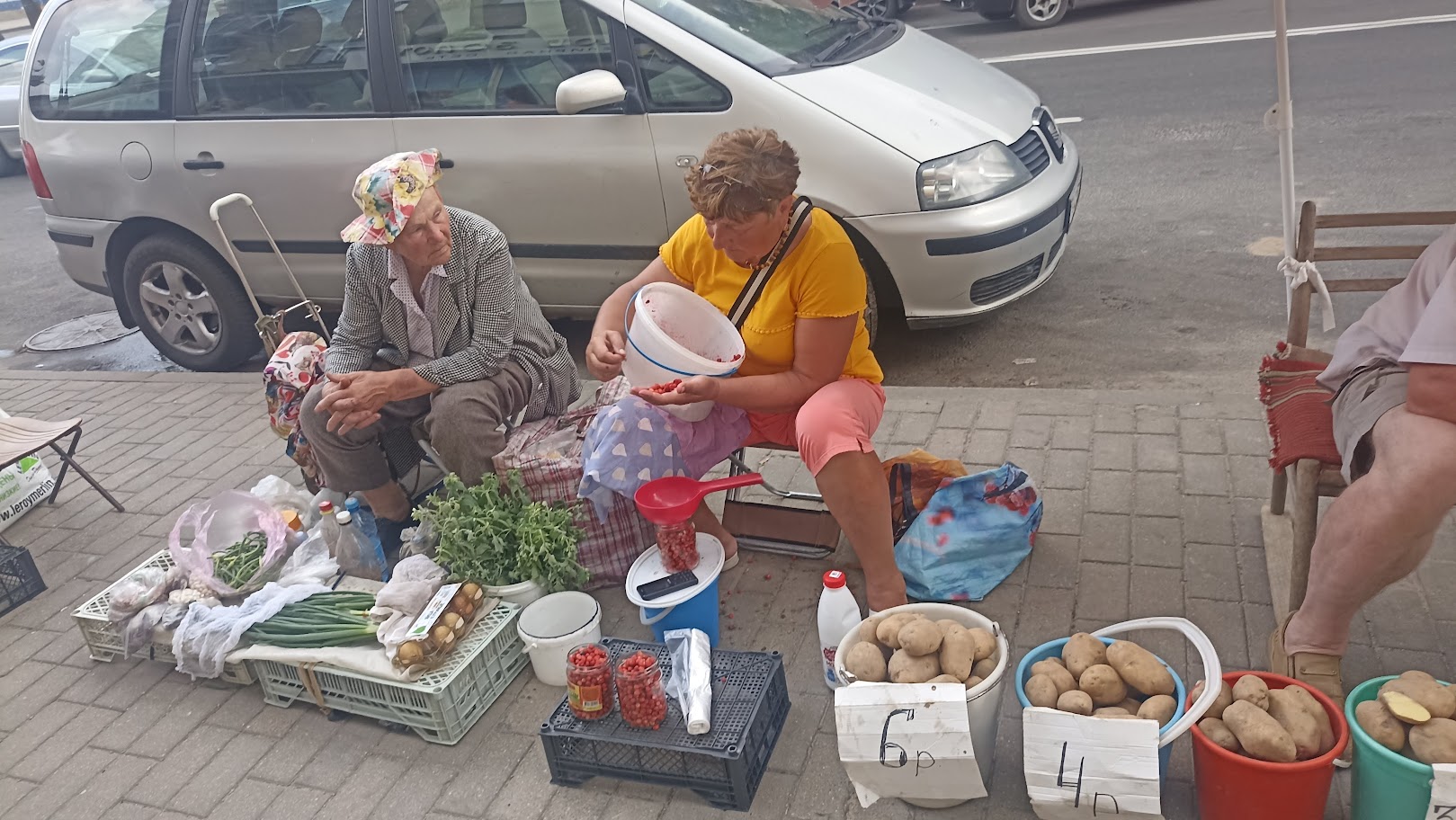 Паявіліся лясныя ягады маладая бульба