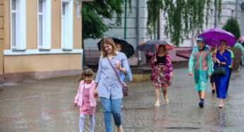Дажджы, невялікае пахаладанне – прагноз надвор’я на канец тыдня