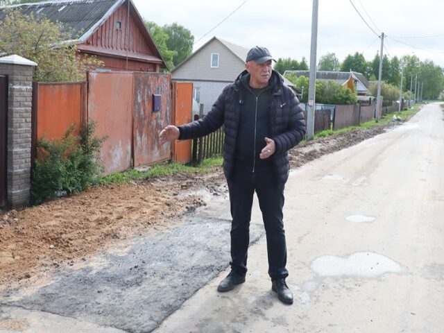 Пока “Белтелеком” прокладывал кабель в Горках, дорожники успели уложить асфальт